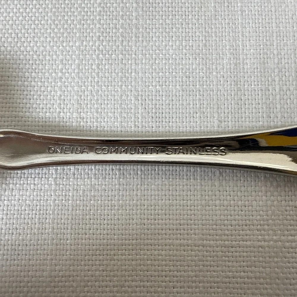 Oneida‎ Community Plantation Stainless Salad Fork Glossy Silverware Flatware  8